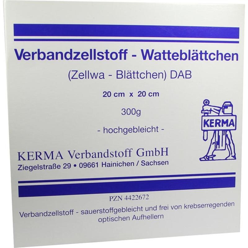 VERBANDZELLSTOFF WATTEBLÄTTCHEN hochgebl.20x20 cm