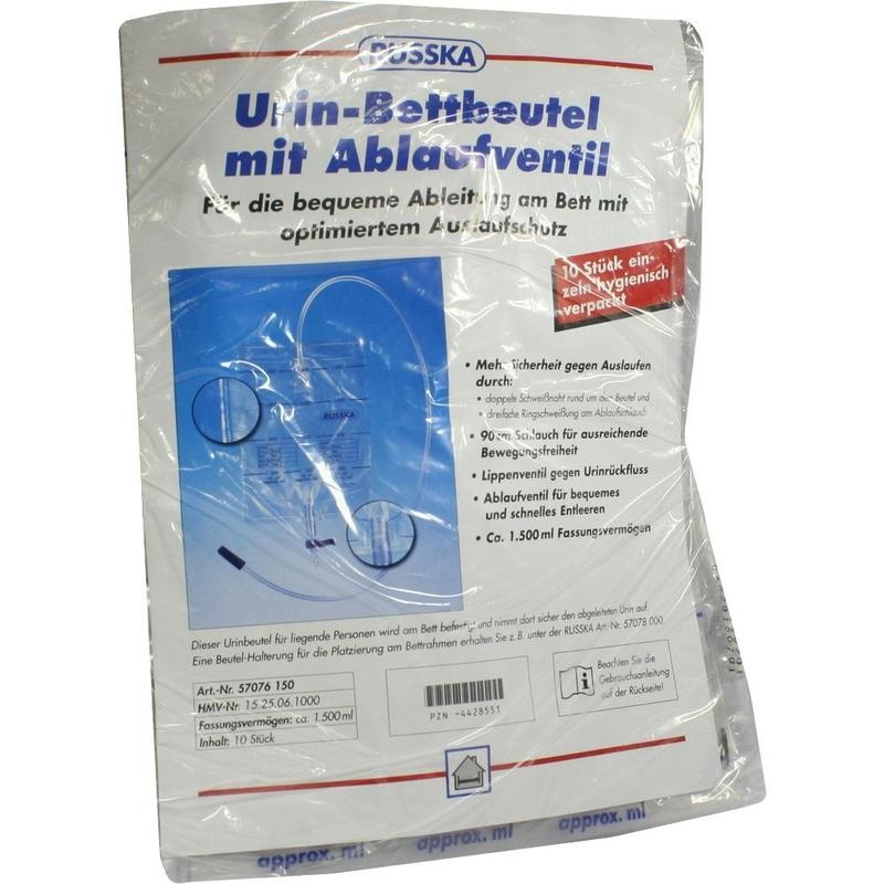 BETTBEUTEL 1500 ml m.Ablauf
