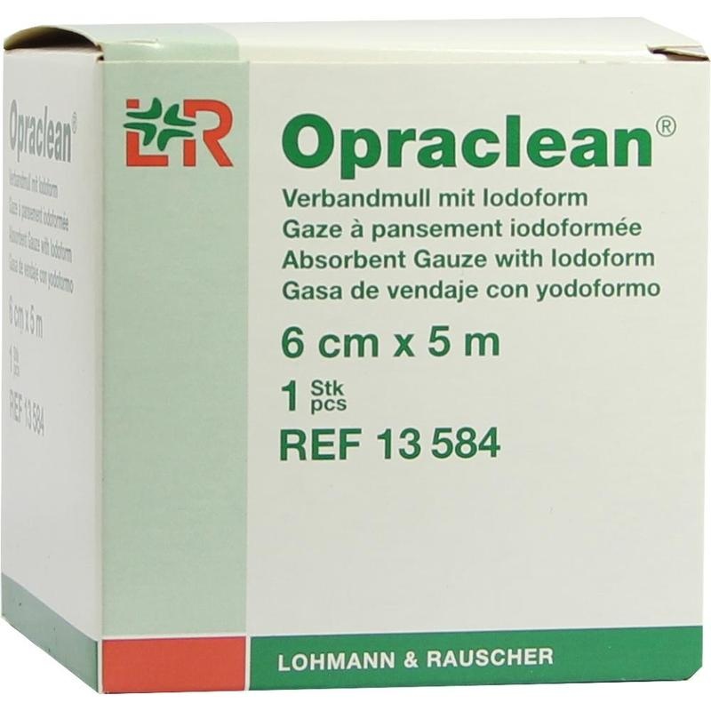 OPRACLEAN Verbandmull m.Jodoform 6 cmx5 m