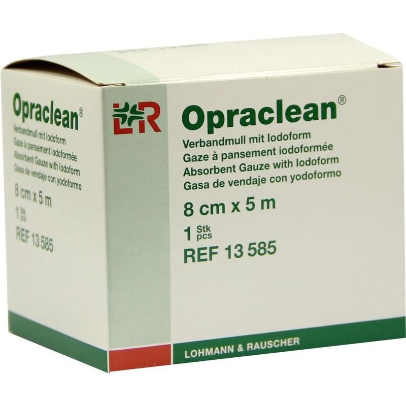 OPRACLEAN Verbandmull m.Jodoform 8 cmx5 m