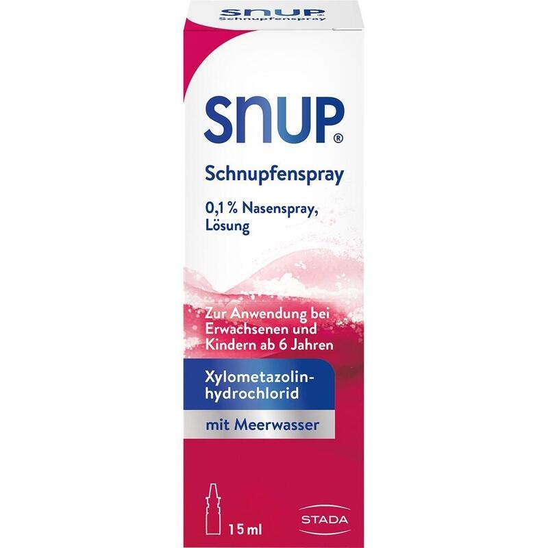 SNUP Schnupfenspray 0,1% bei Schnupfen & verstopfter Nase mit Meereswasser