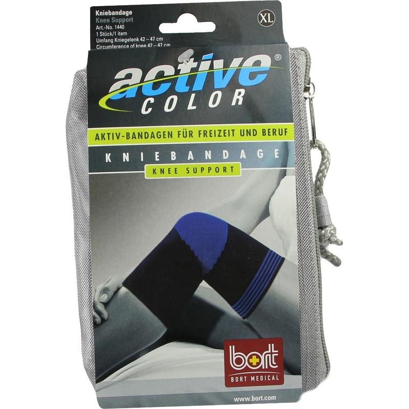 BORT ActiveColor Kniebandage XL schwarz