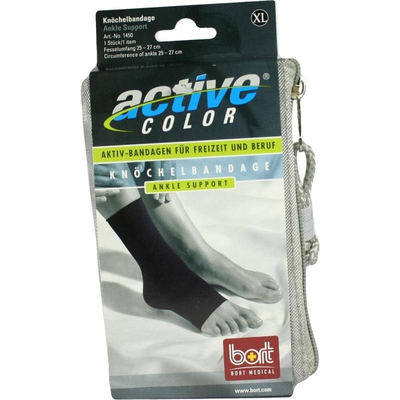 BORT ActiveColor Knöchelbandage XL schwarz