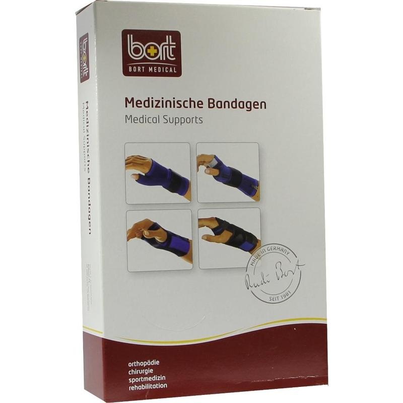 BORT Handgelenkstütze m.Daumenausspar.L blau