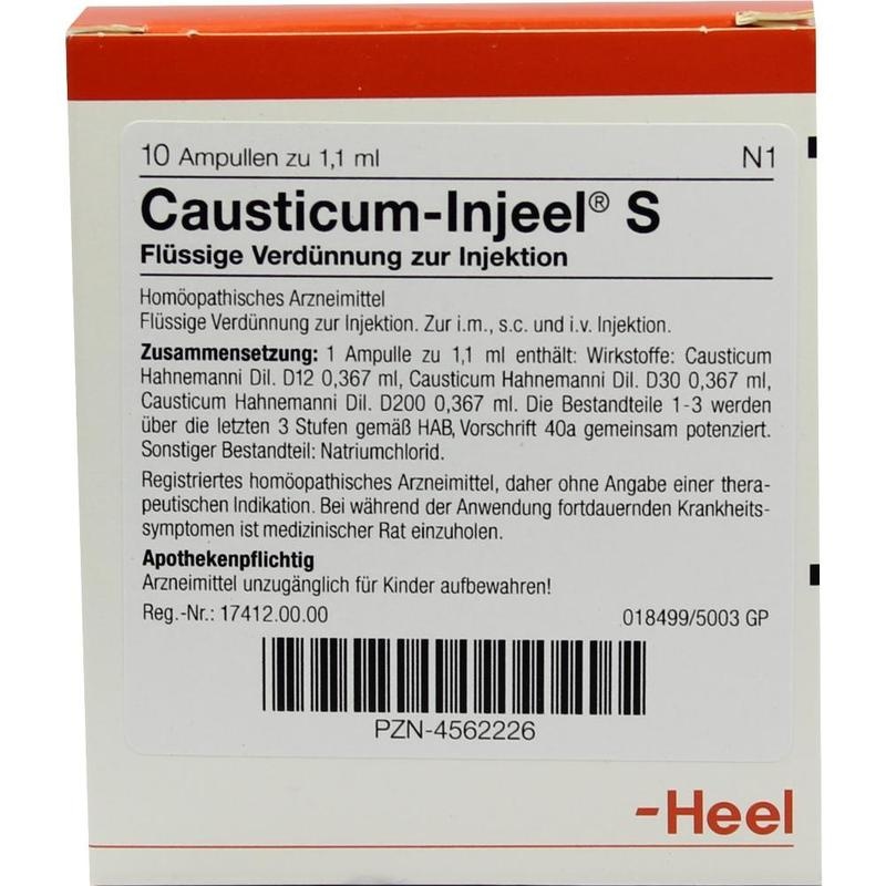 CAUSTICUM INJEEL S Ampullen
