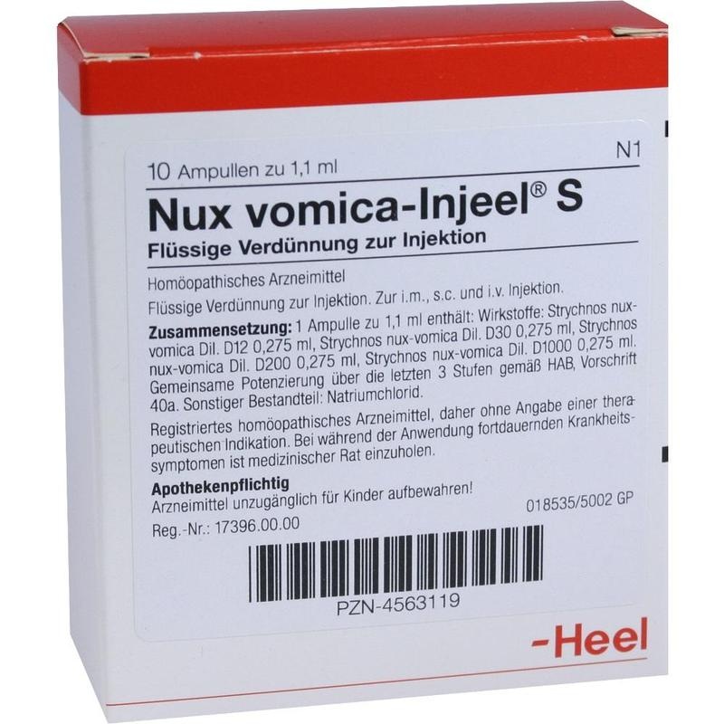 NUX VOMICA INJEEL S Ampullen