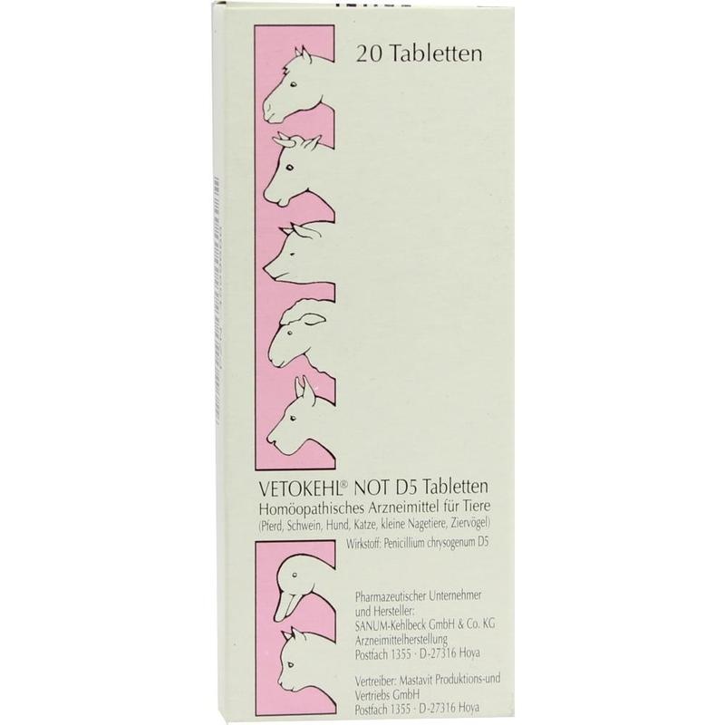 VETOKEHL NOT D 5 Tabletten vet.