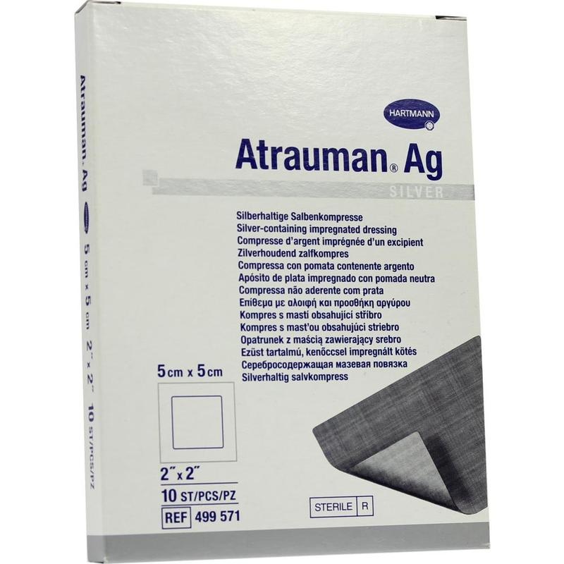 ATRAUMAN Ag 5x5 cm steril Kompressen