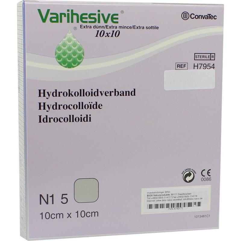VARIHESIVE extra dünn 10x10 cm HKV hydroaktiv