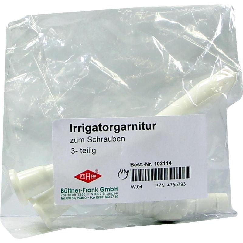 IRRIGATOR GARNITUR 3teilig zum Schrauben