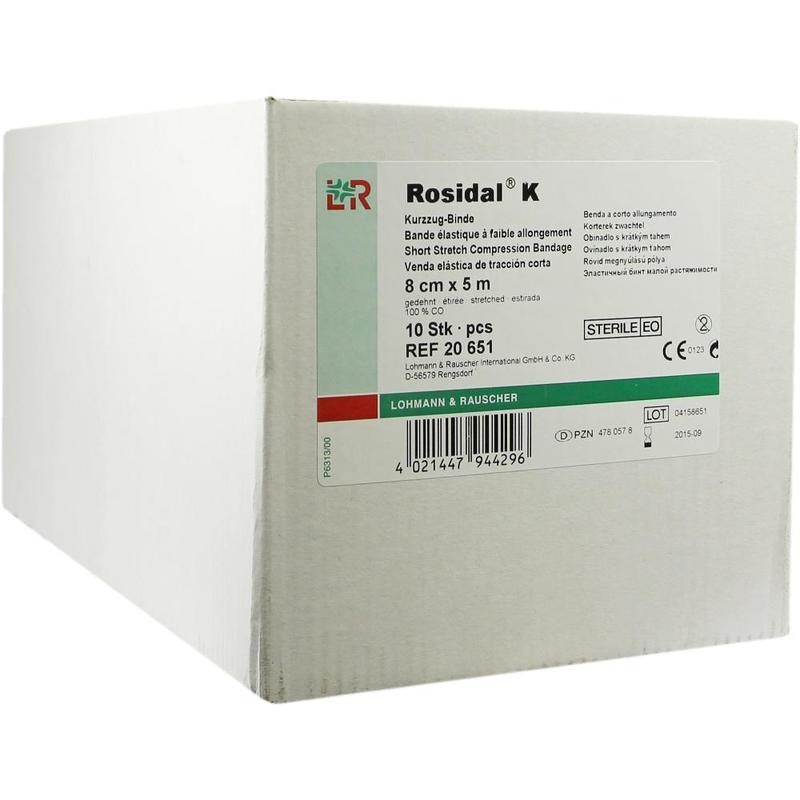 ROSIDAL K Binde 8 cmx5 m steril einz.verpackt