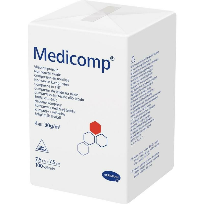MEDICOMP Vlieskomp.unsteril 7,5x7,5 cm 4fach