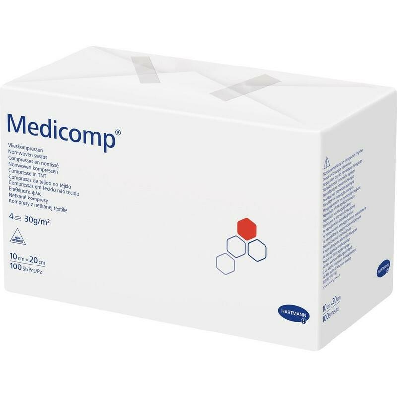 MEDICOMP Vlieskomp.unsteril 10x20 cm 4fach