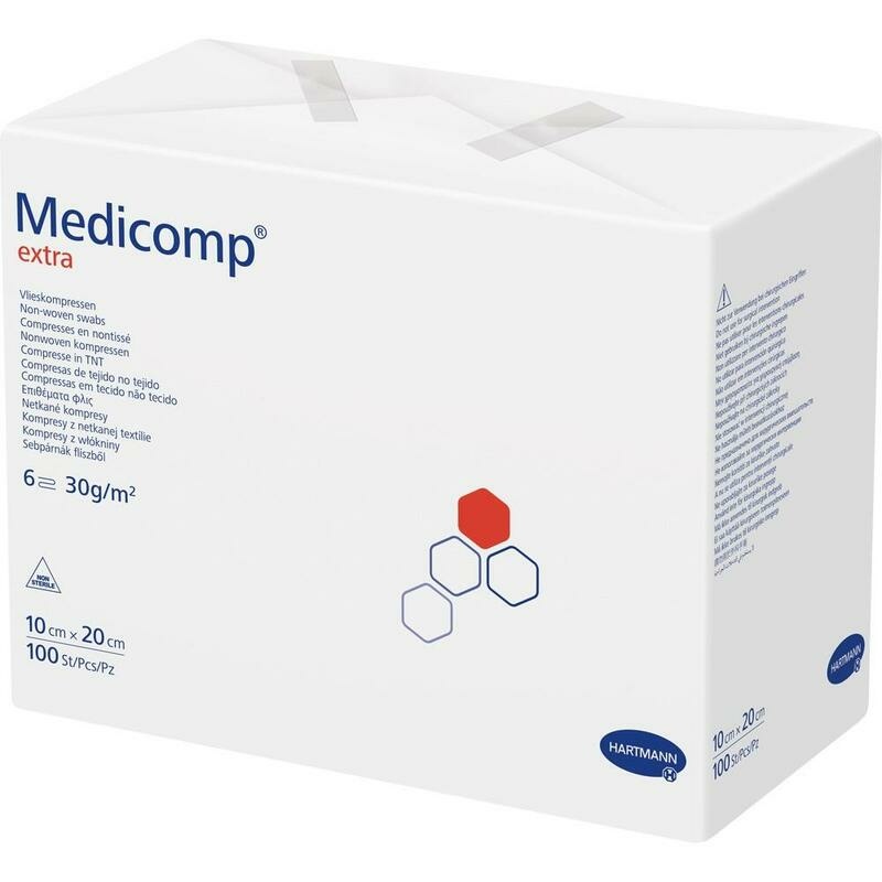 MEDICOMP extra Vlieskomp.unsteril 10x20 cm 6fach