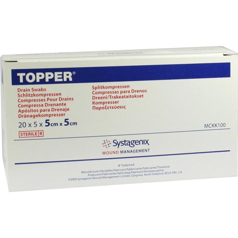 TOPPER Schlitzkompr.5x5 cm steril