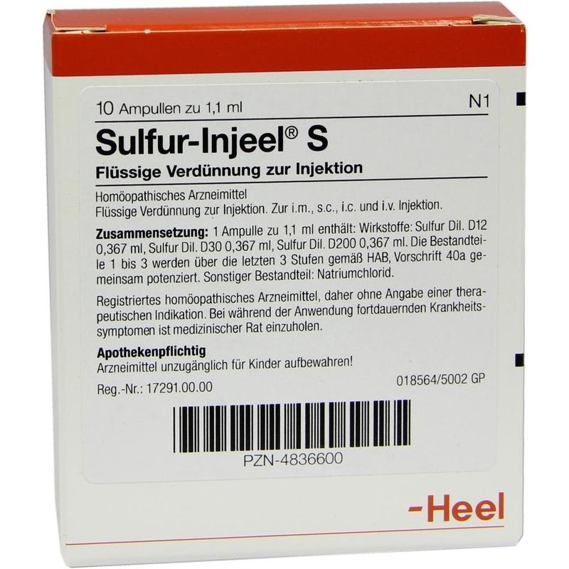 SULFUR INJEEL S Ampullen