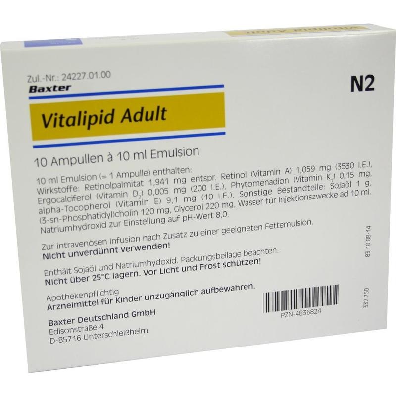 VITALIPID Adult Emulsion zur Infusion Ampullen