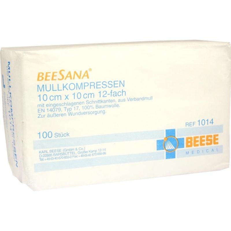 MULLKOMPRESSEN 10x10 cm unsteril 12fach