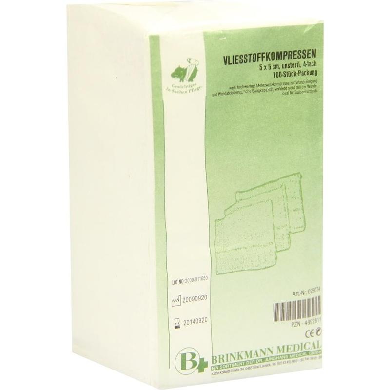 VLIESSTOFF-KOMPRESSEN unsteril 5x5 cm 4fach