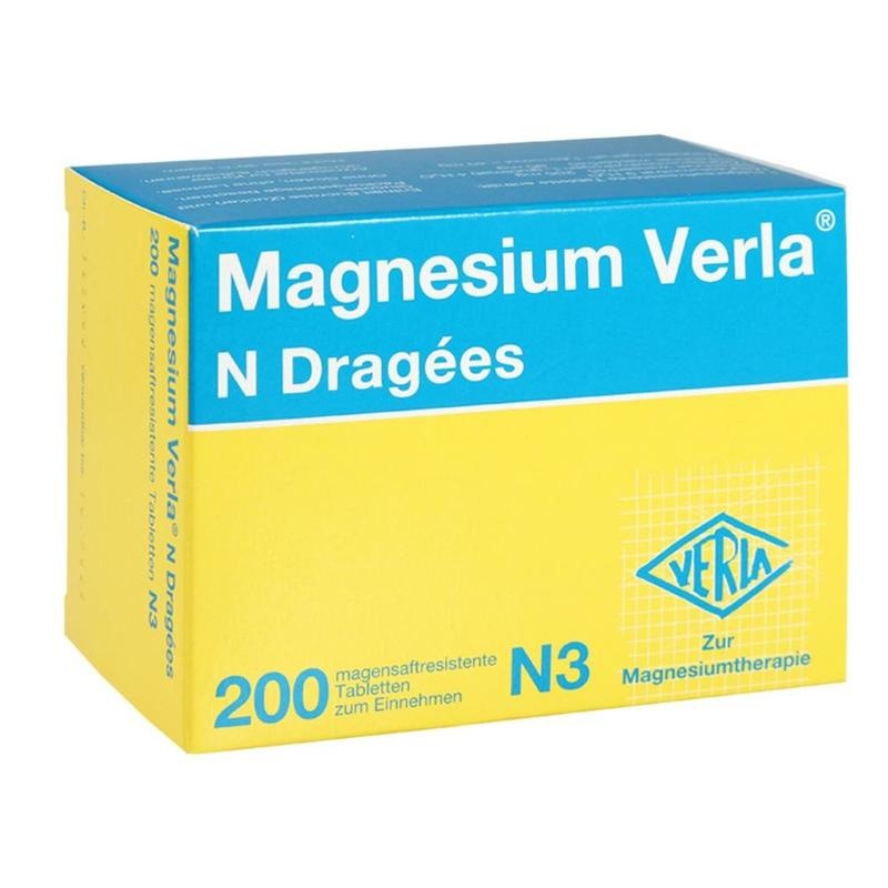 MAGNESIUM VERLA N Dragees – Bei Magnesiummangel, Wadenkrämpfen, Muskelkrämpfen & neuromuskulären Störungen