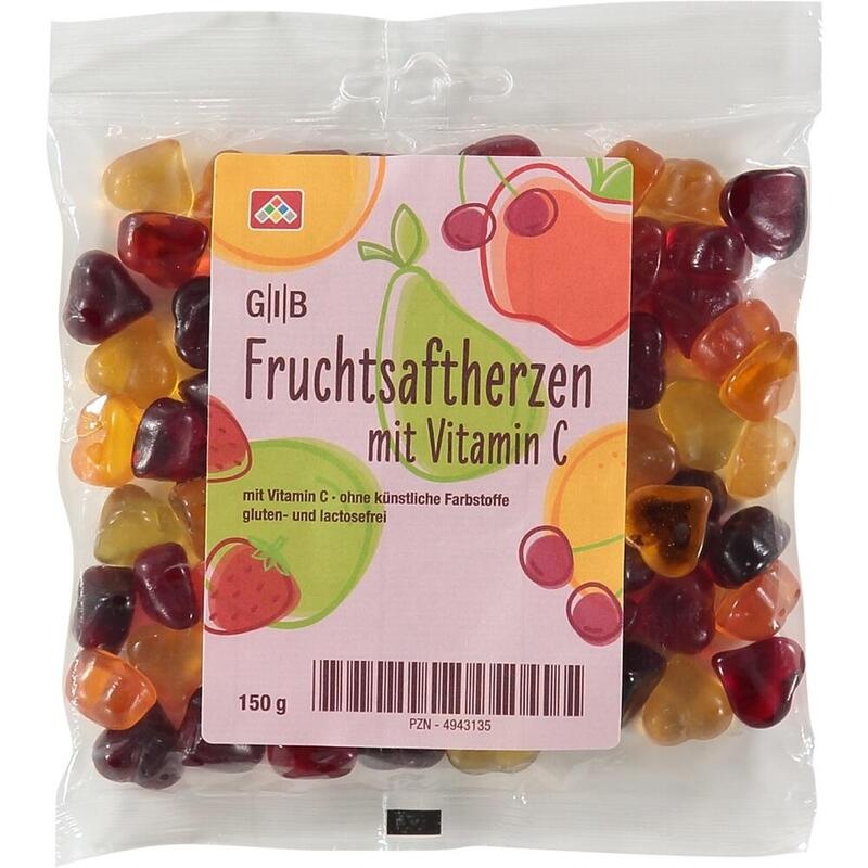 GIB Fruchtsaftherzen mit Vitamin C