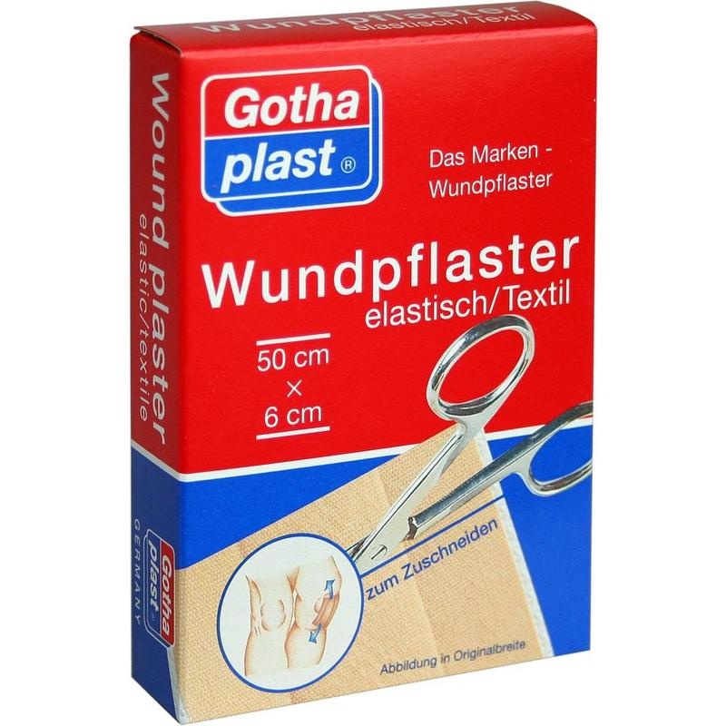 GOTHAPLAST Wundpfl.elast.6 cmx0,5 m geschnitten