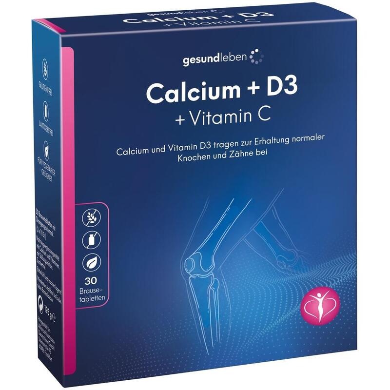 GESUND LEBEN Calcium 800 mg+D3+Vitamin C Br.-Tabl.