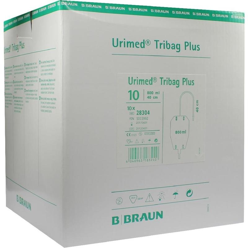 URIMED Tribag Plus Urin Beinbtl.800ml 40cm ster.