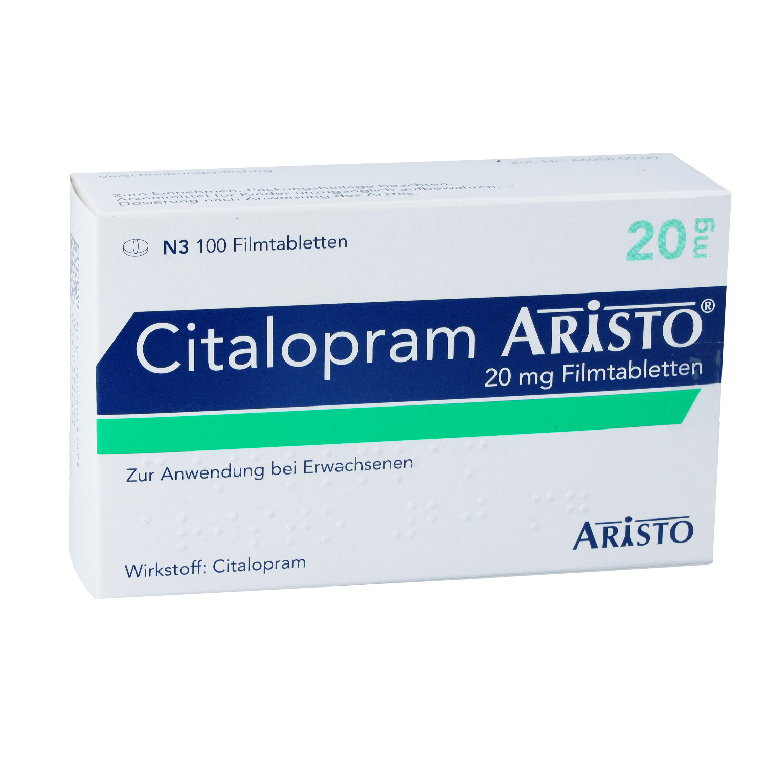 CITALOPRAM Aristo 20 mg Filmtabletten