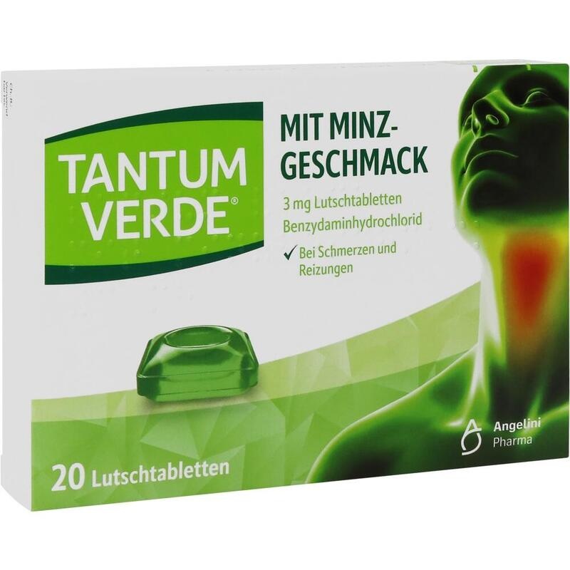 Tantum Verde 3 mg Lutschtabletten Minze – Bei Halsschmerzen