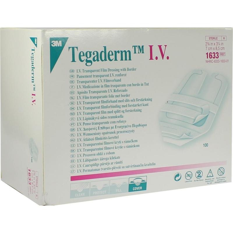 TEGADERM I.V. Kan.-u.Kath.Fix.7x8,5cm tran.1633