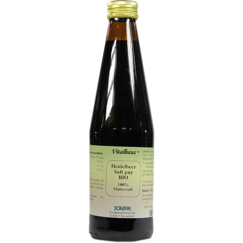 HEIDELBEER SAFT pur Bio Vitalhaus