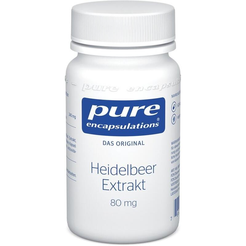PURE ENCAPSULATIONS Heidelbeer Extrakt 80 mg Kaps.