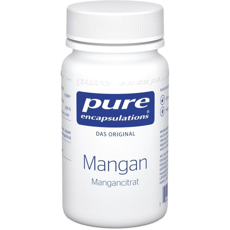 PURE ENCAPSULATIONS Mangan Mangancitrat Kapseln