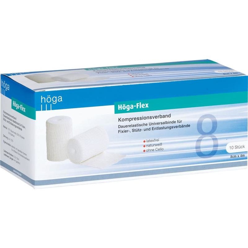HÖGA-FLEX Binden 8 cmx4 m o.Cello