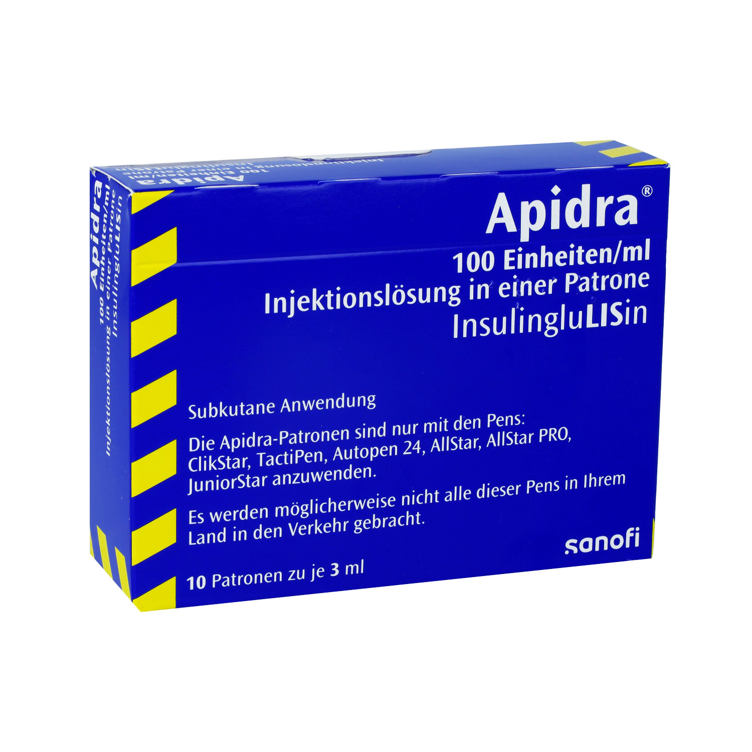 APIDRA 100 E/ml Inj.-Lsg.i.e.Patrone
