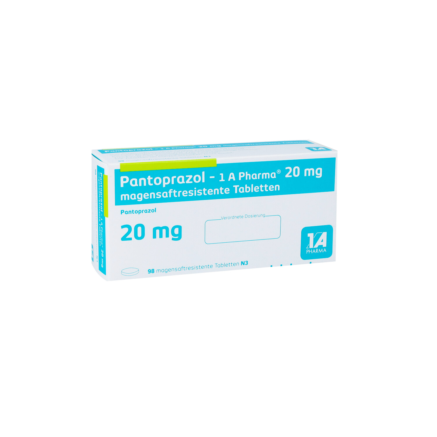 PANTOPRAZOL-1A Pharma 20 mg magensaftres.Tabletten