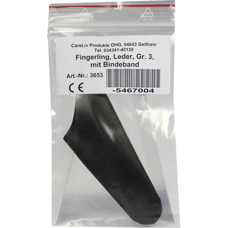 FINGERLING Leder Gr.3 mit Bindeband