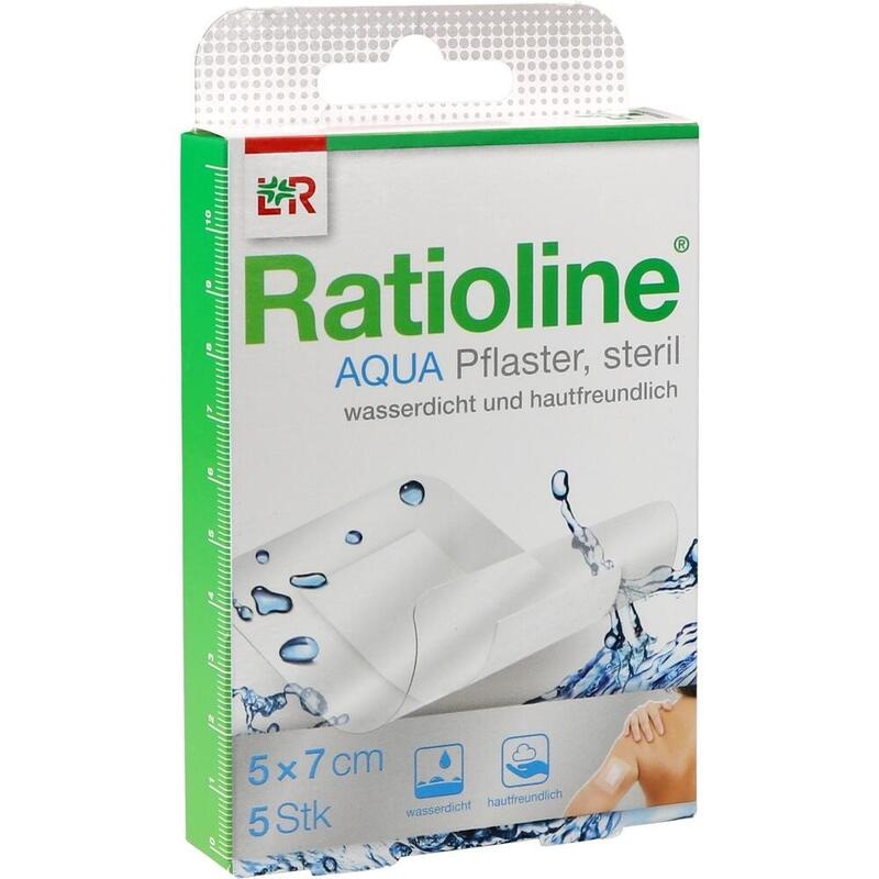 RATIOLINE aqua Duschpflaster Plus 5x7 cm steril