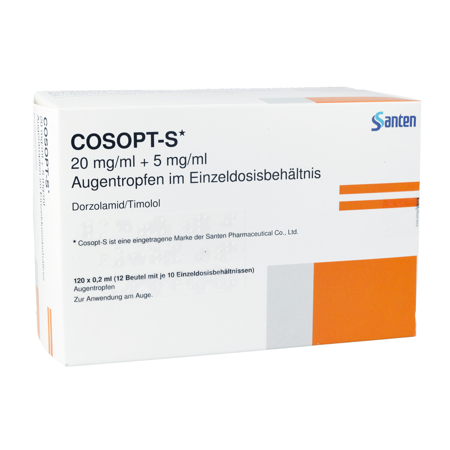 COSOPT-S 20 mg/ml+5 mg/ml Augentr.i.Einzeldosisbe.