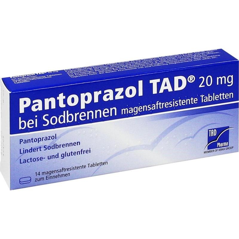 PANTOPRAZOL TAD 20 mg b.Sodbrenn. magensaftr.Tabl.