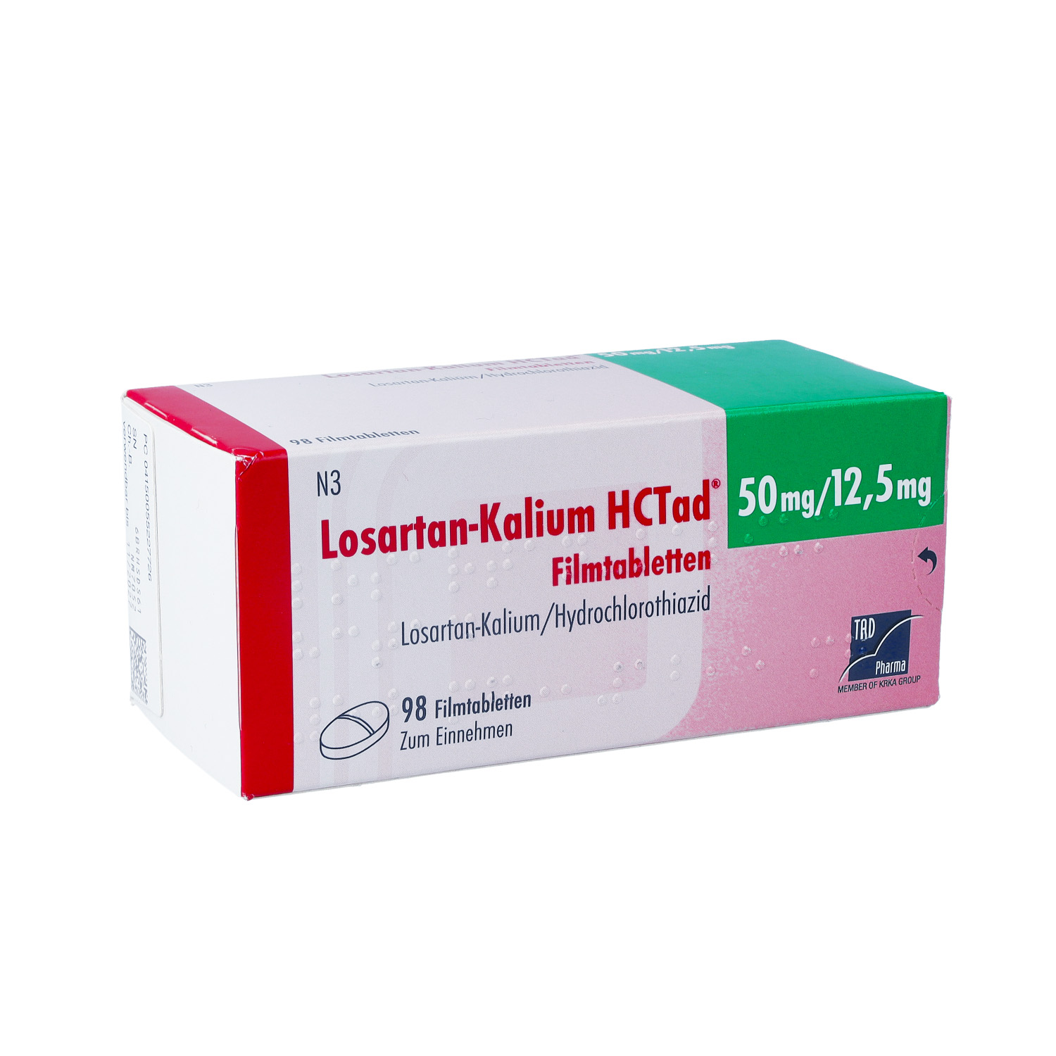 LOSARTAN Kalium HCTad 50/12,5mg Filmtabletten