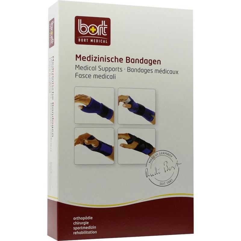 BORT Handgelenkstütze m.Aluschiene li.L schwarz