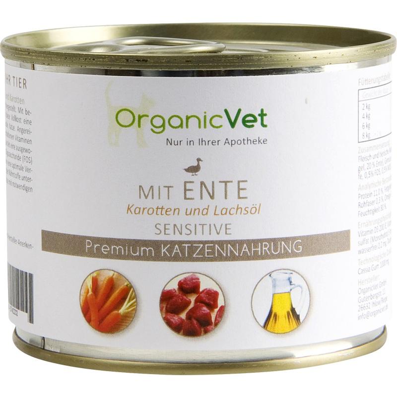 DOSENNAHRUNG Sensitive Ente f.Katzen