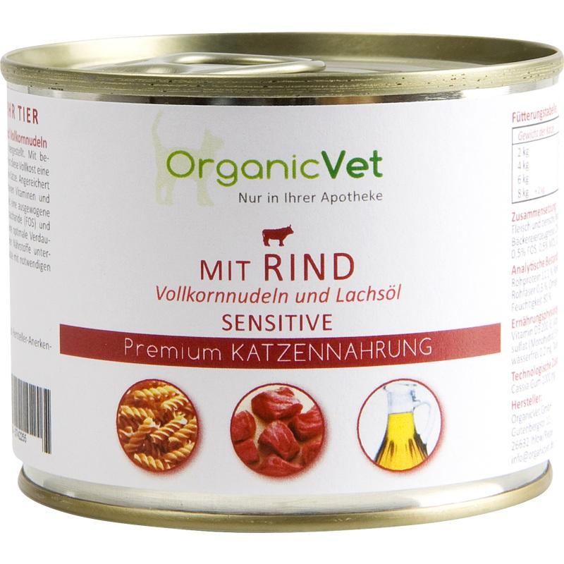 DOSENNAHRUNG Sensitive Rind f.Katzen