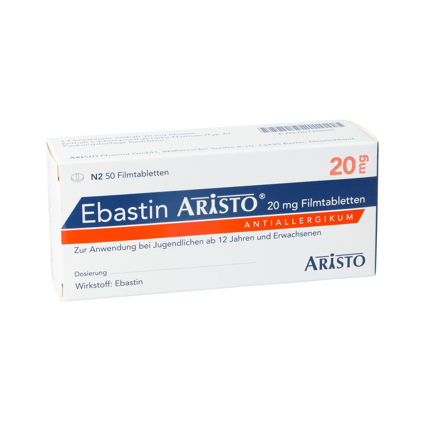 EBASTIN Aristo 20 mg Filmtabletten