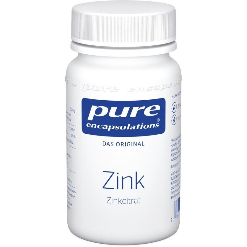 PURE ENCAPSULATIONS Zink Zinkcitrat Kapseln