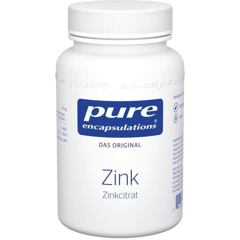 PURE ENCAPSULATIONS Zink Zinkcitrat Kapseln