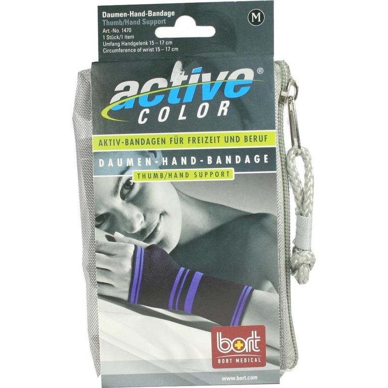 BORT ActiveColor Daumen Hand Band.M schwarz