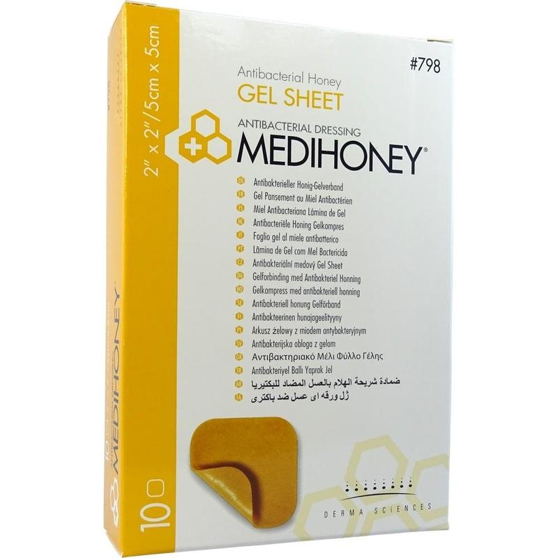 MEDIHONEY antibakterieller Gelverband 5x5 cm